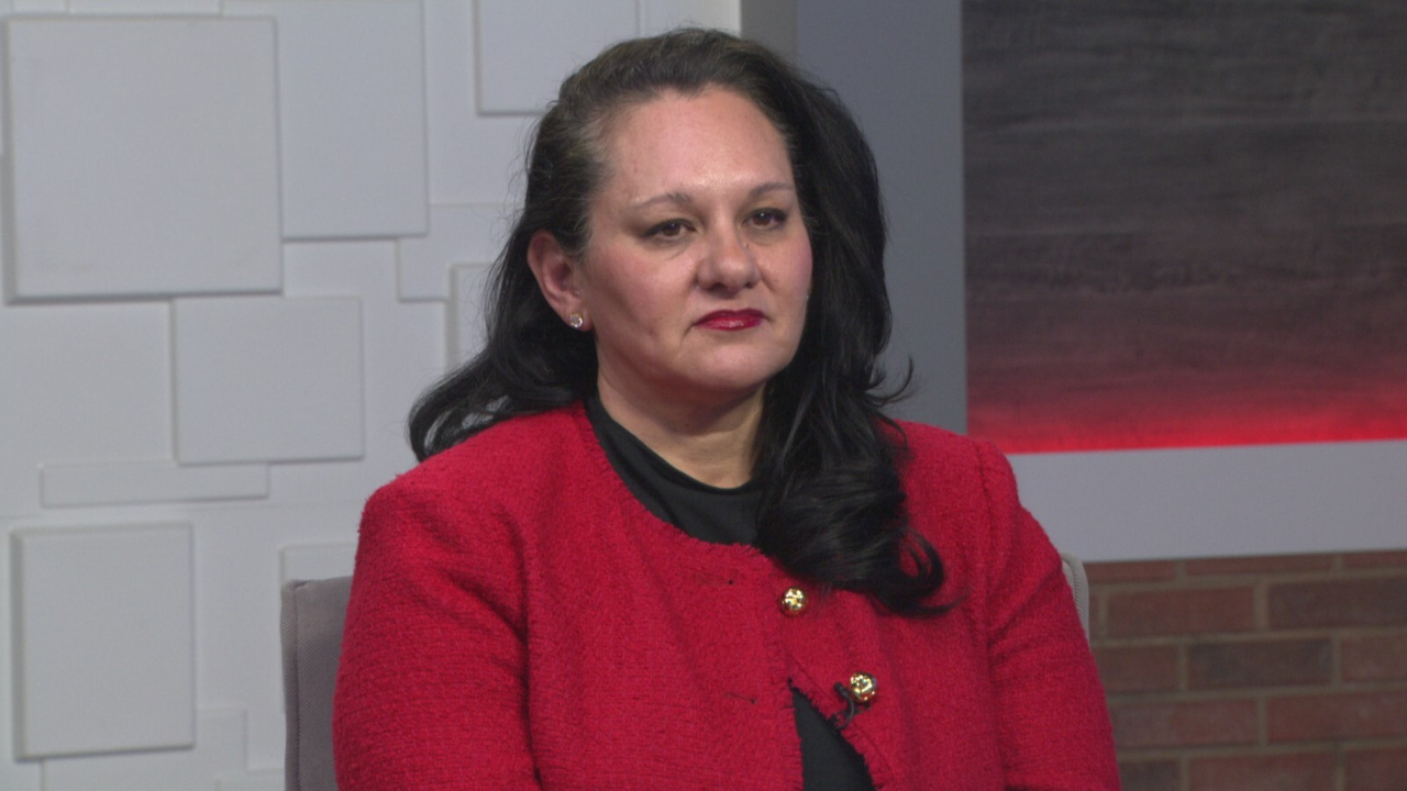 Ted Simons on the set of