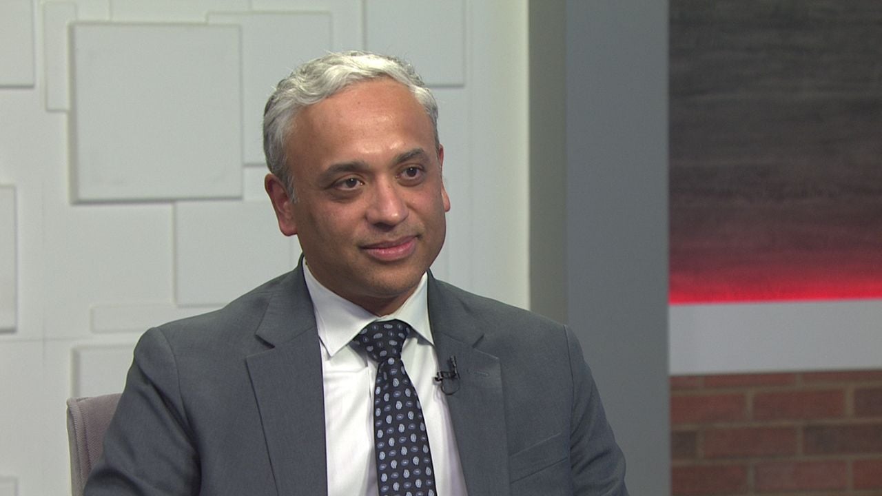 Ted Simons on the set of 