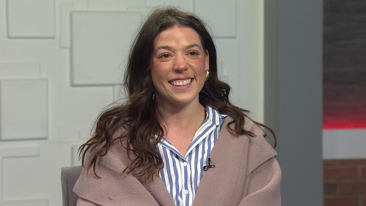 Ted Simons on the set of 