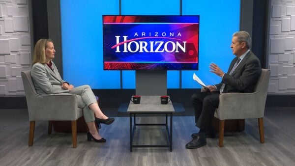 Kris Mayes and Ted Simons