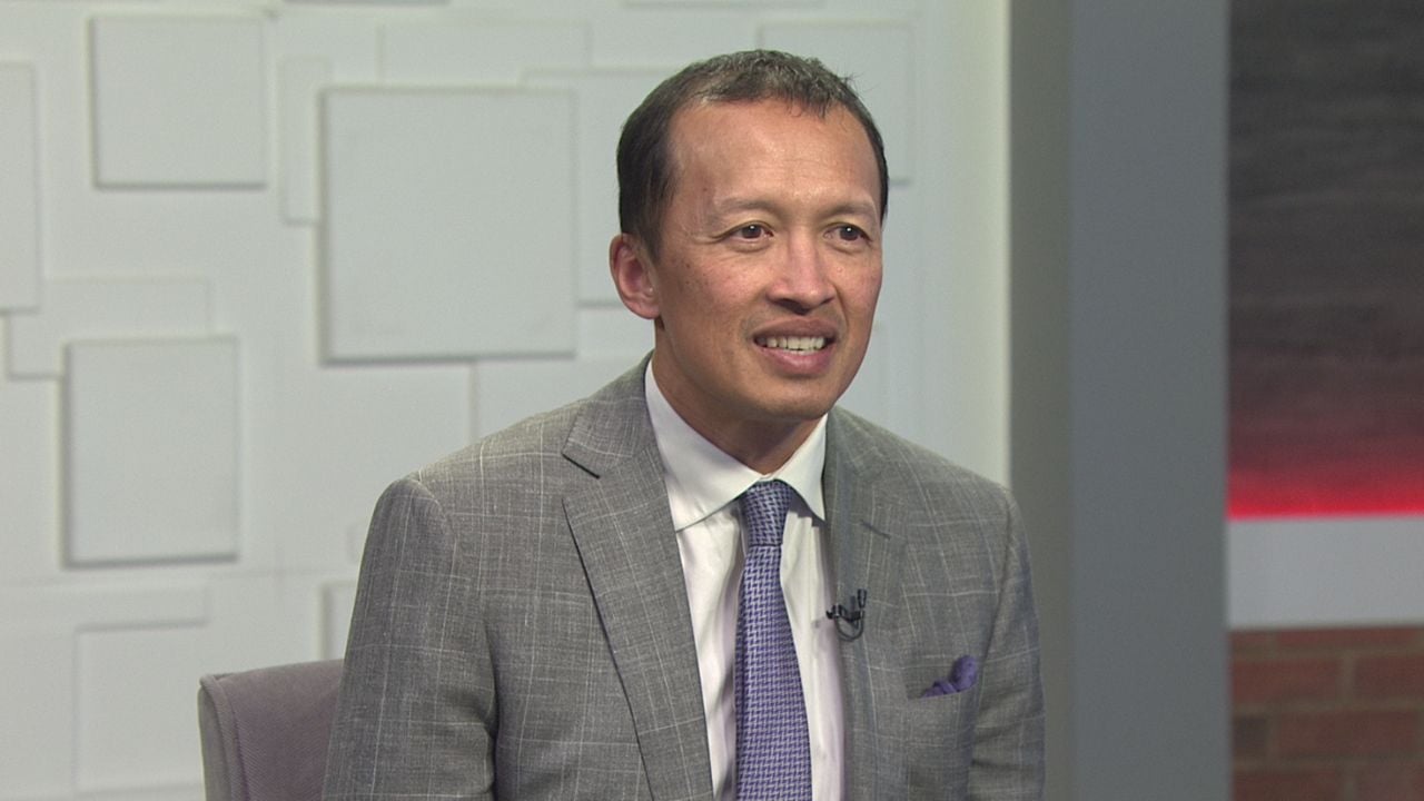 Ted Simons on the set of 