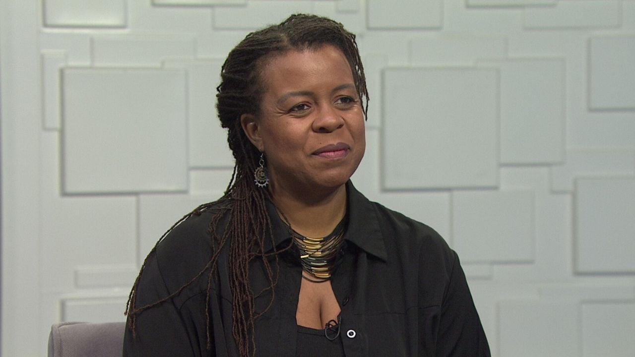 Ted Simons on the set of 