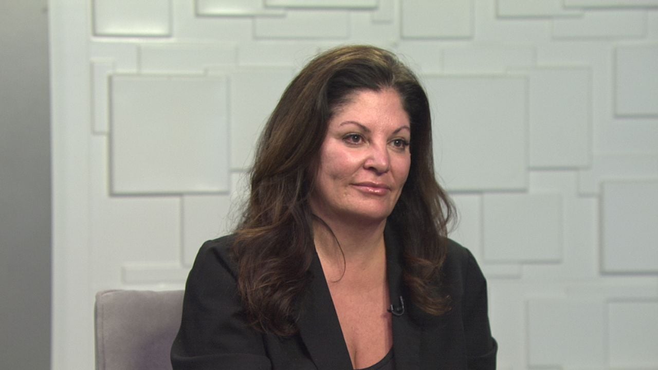 Ted Simons on the set of 