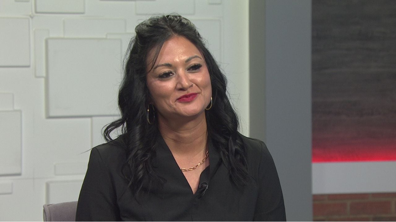 Ted Simons on the set of 