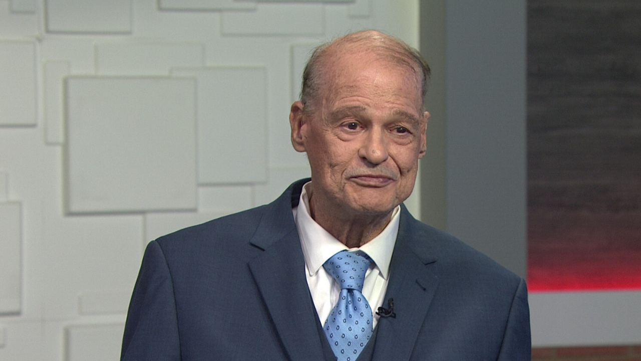 Ted Simons on the set of 