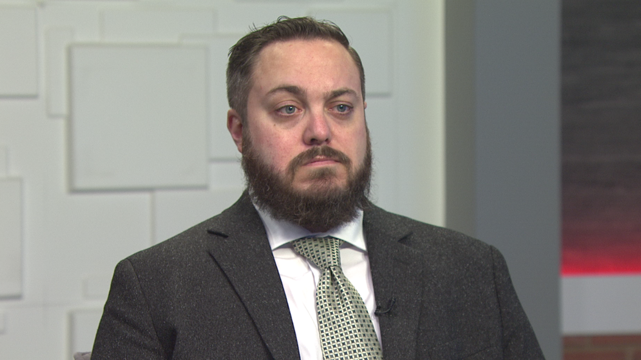 Ted Simons on the set of 