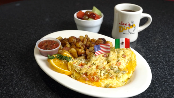 A meal from Joe's Diner