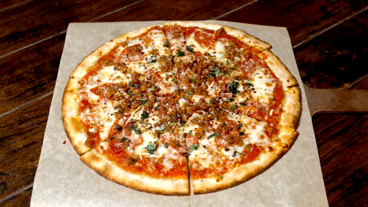 A pizza from Campo Italian Bistro and Bar