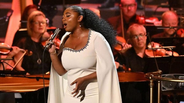 Samara Joy on stage at Royal Albert Hall