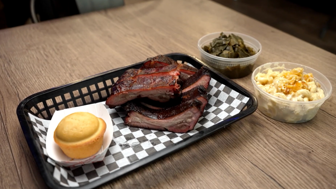 Check, Please! Arizona host Mark Tarbell and his three guests sit around a table.