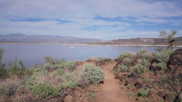A view of Roadrunner Trail at Lake Pleasant