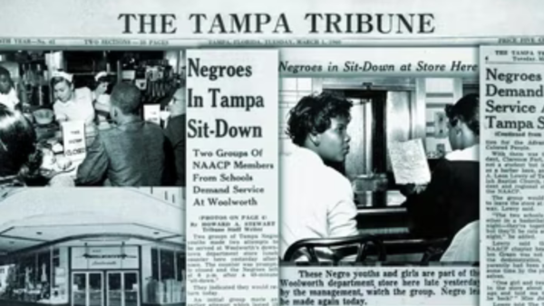 A newspaper clipping