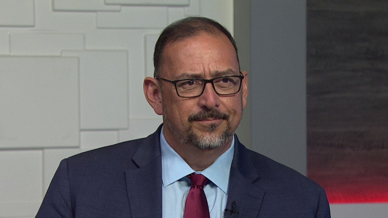 Ted Simons on the set of 