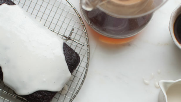 Chocolate Stout Loaf with Sweet Whiskey Glaze