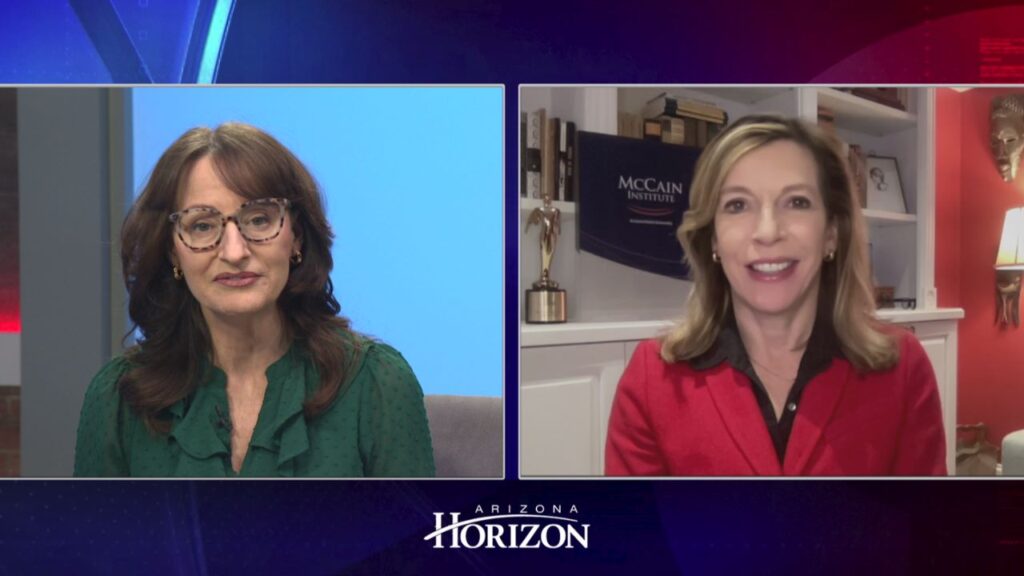 Christina Estes and Evelyn Farkas