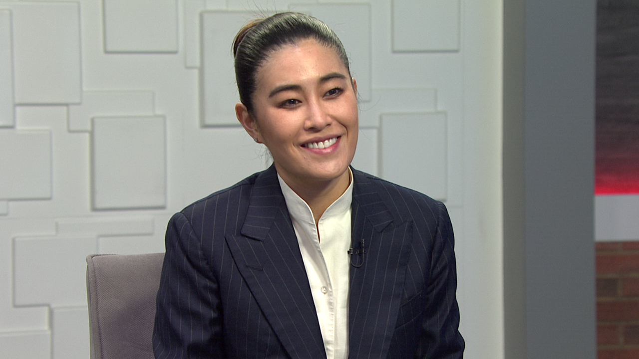 Ted Simons on the set of 