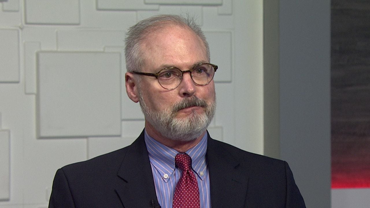 Ted Simons on the set of 