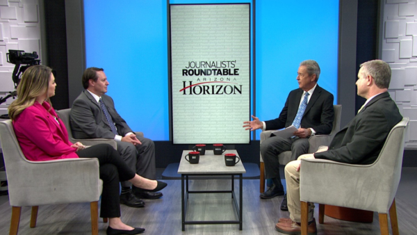 Jeremy Duda, reporter, Axios Phoenix Jessica Boehm, reporter, Axios Phoenix Mark Brodie, reporter, KJZZ Radio