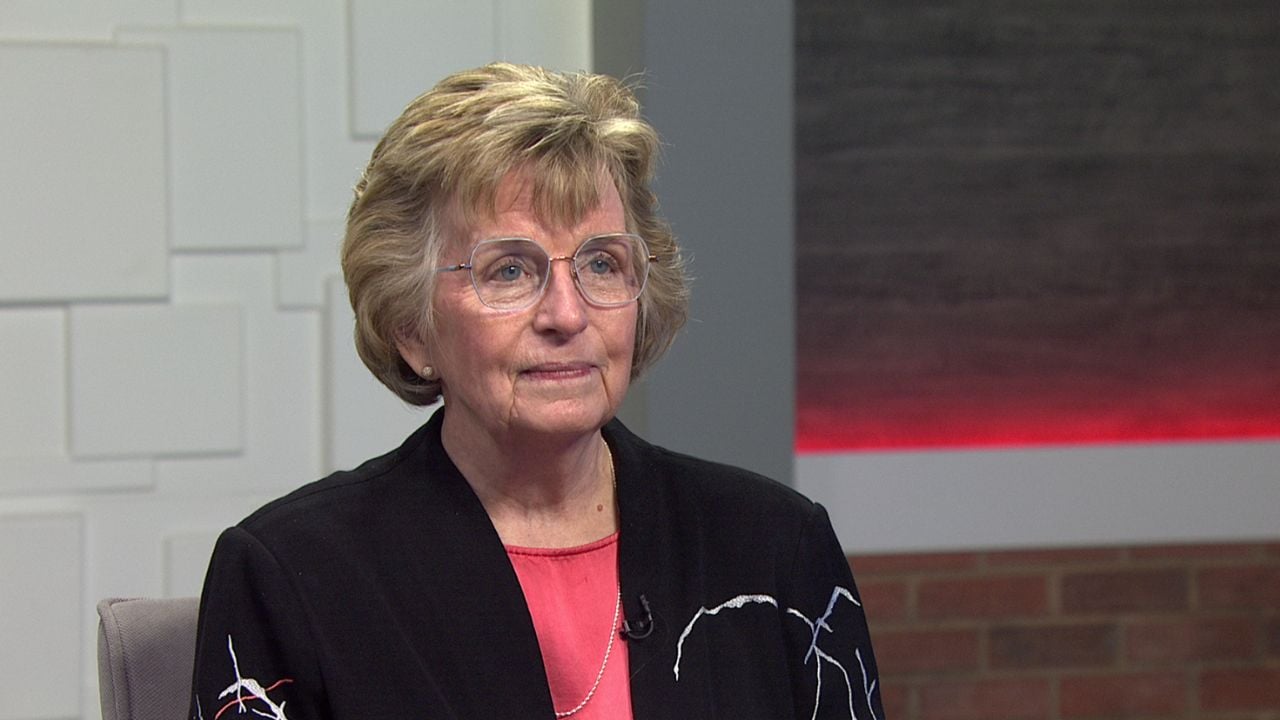 Ted Simons on the set of 