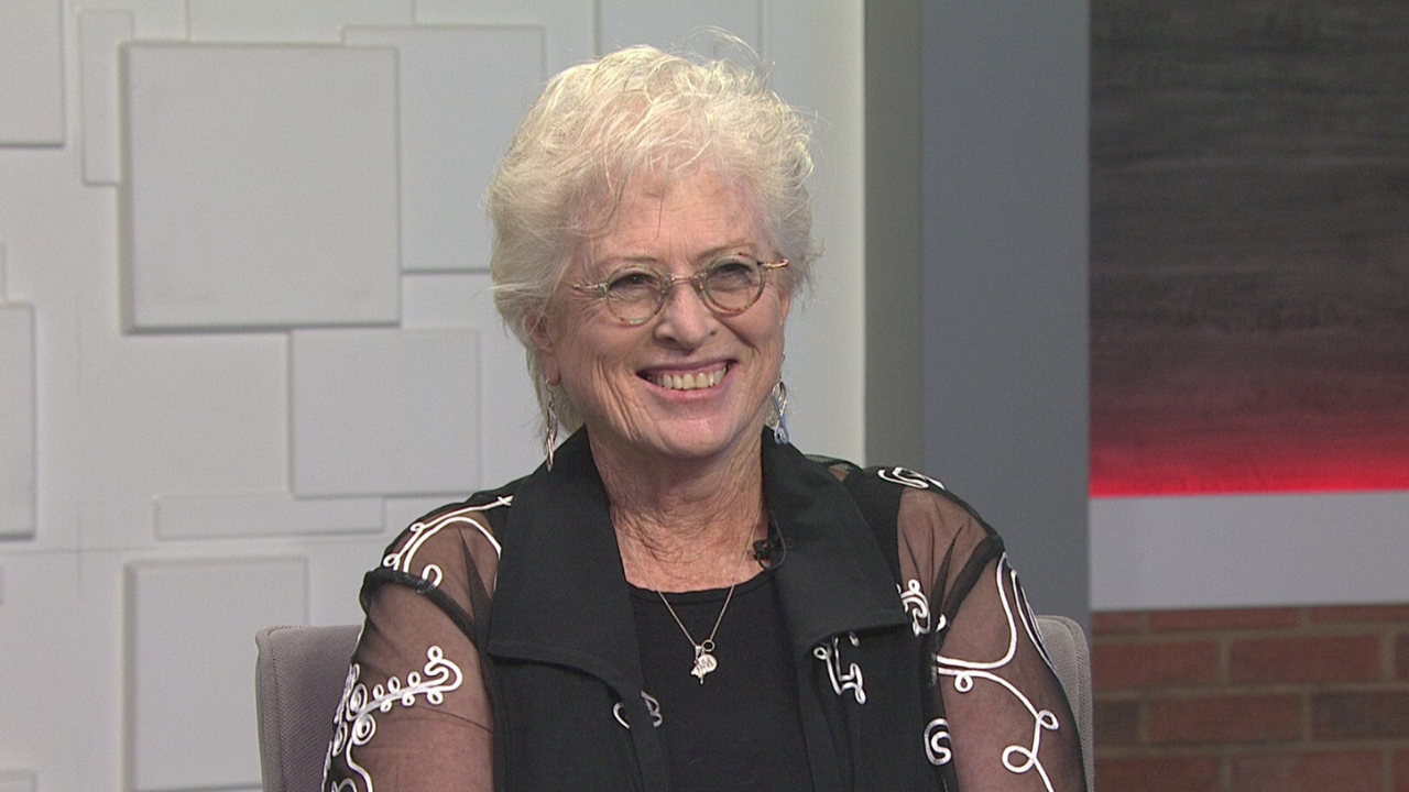 Ted Simons on the set of 