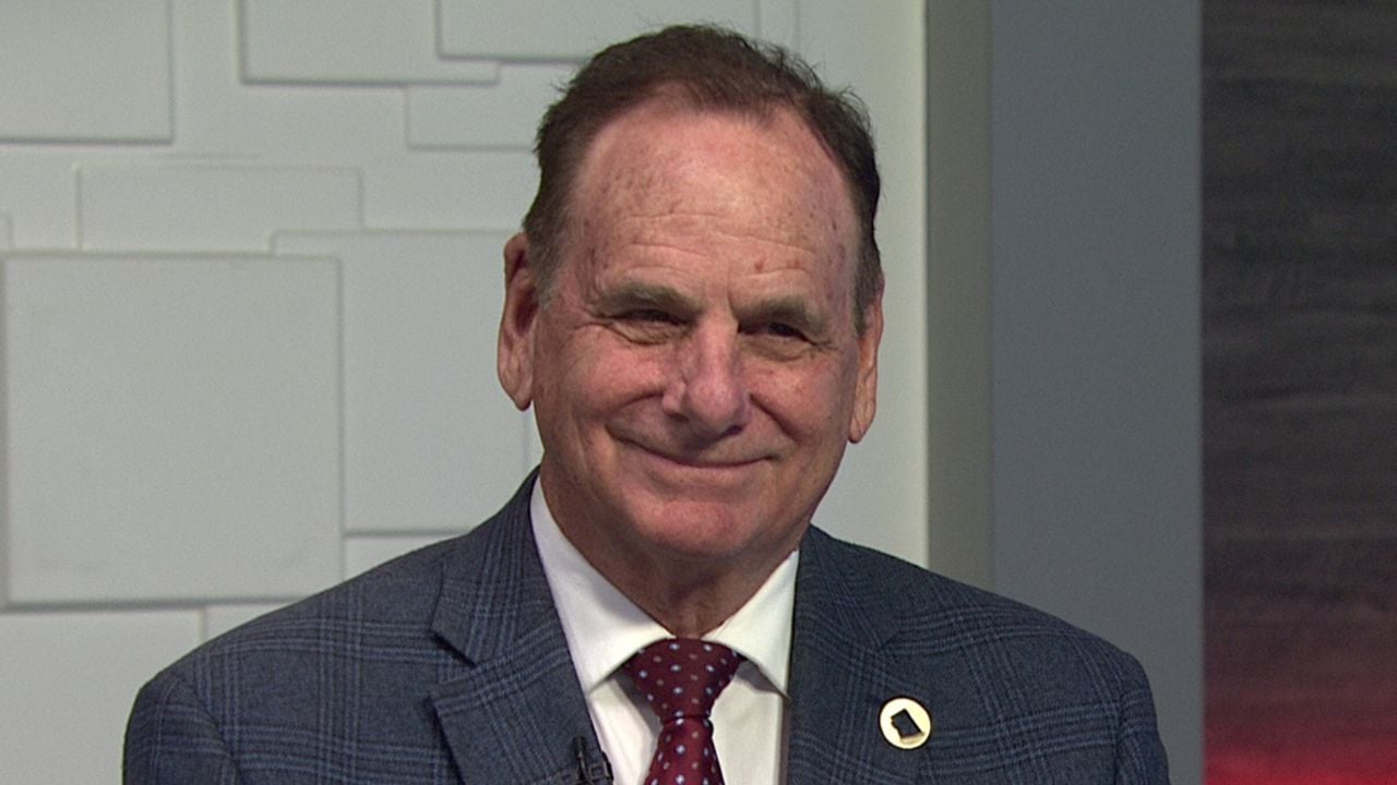 Ted Simons on the set of 