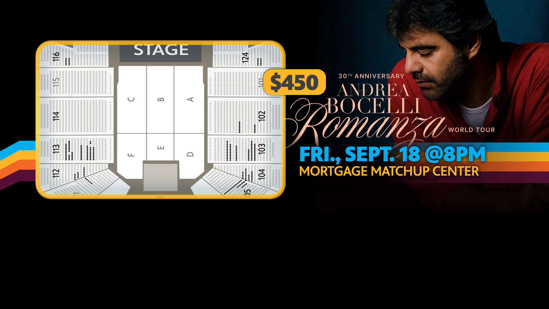 Andrea Bocelli concert graphic