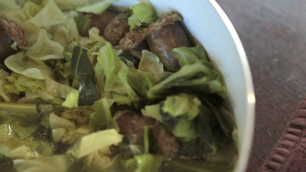 Sausage Stewed Cabbage