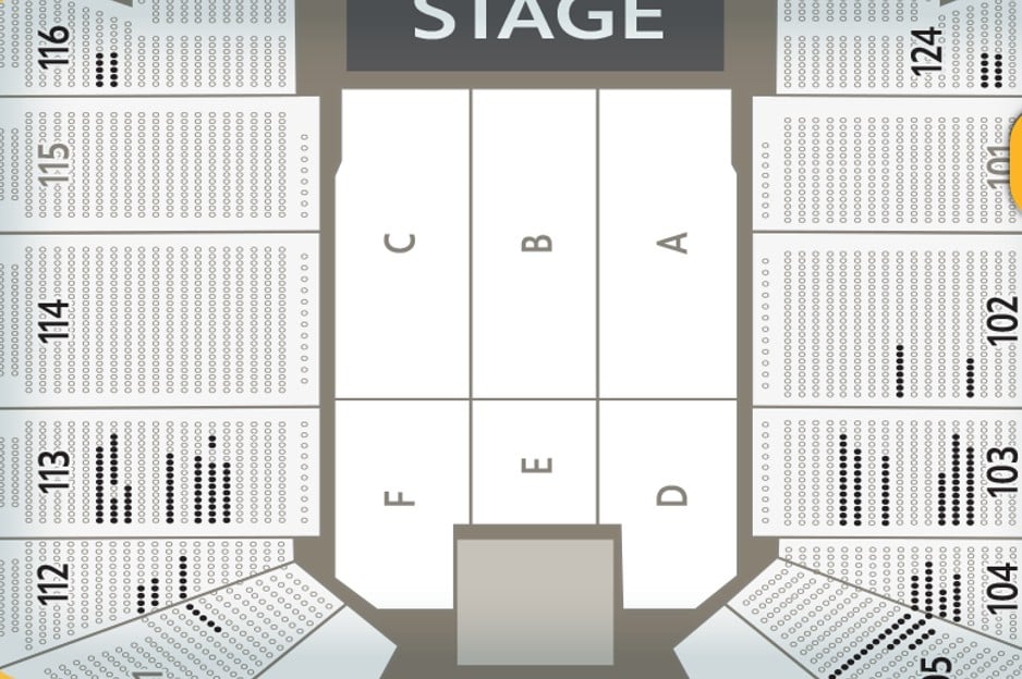 Andrea Bocelli concert seating chart