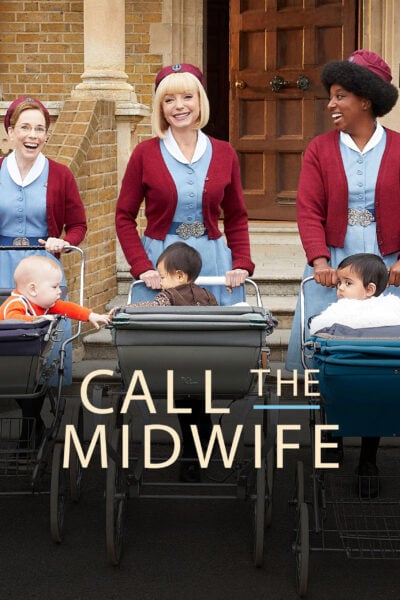 A poster with characters from Call the Midwife