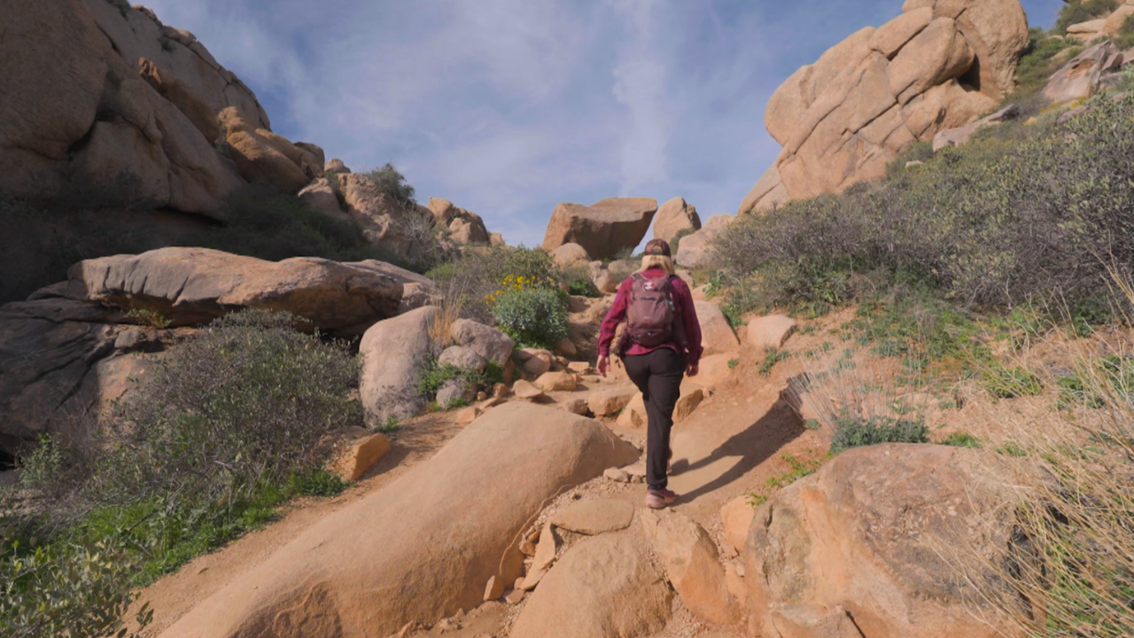 Kristen Keogh hiking Tom's Thumb