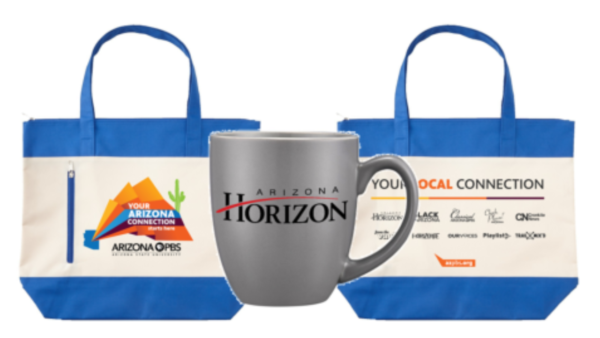 AZ PBS Tote bag + Arizona Horizon Mug
