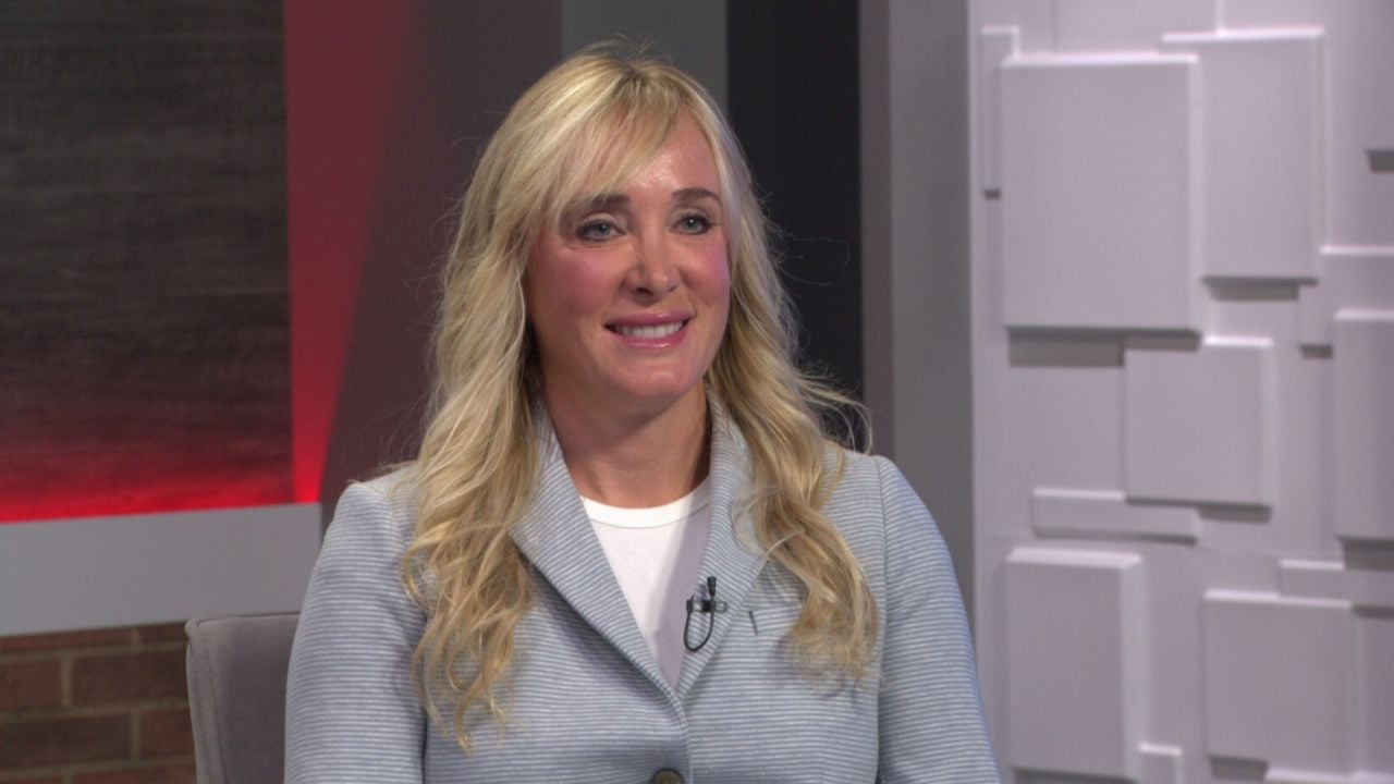 Ted Simons on the set of 