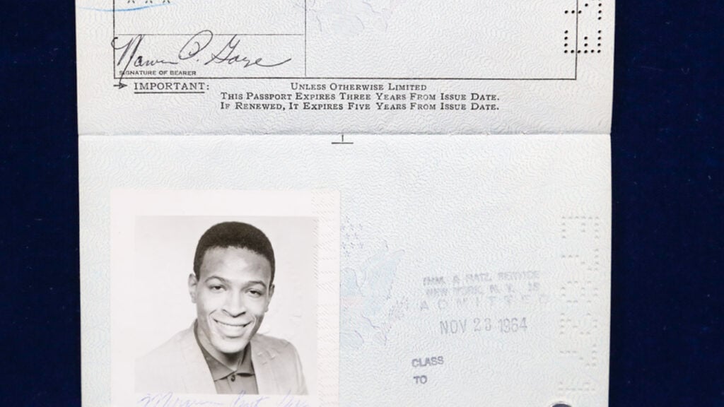 Marvin Gaye's passport