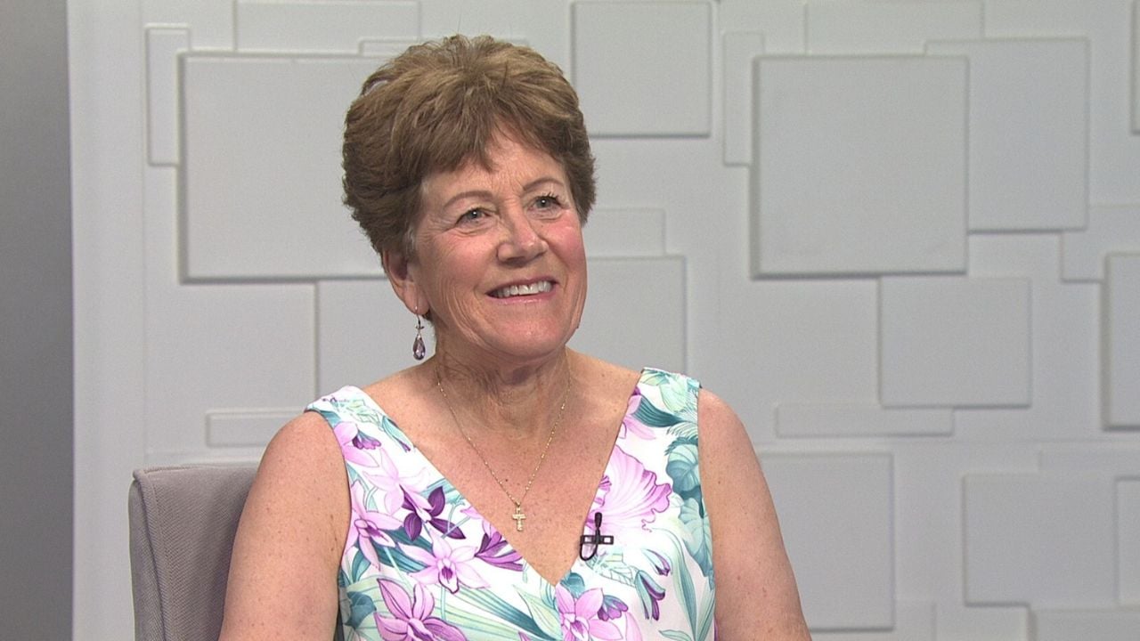 Ted Simons on the set of 