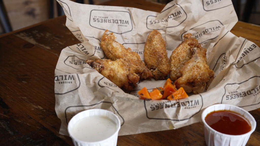 Wings from Arizona Wilderness Brewing Company 