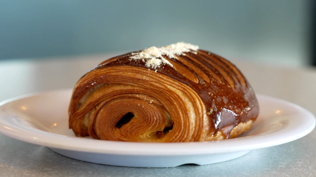 A croissant from Essence Bakery featured on Check Please