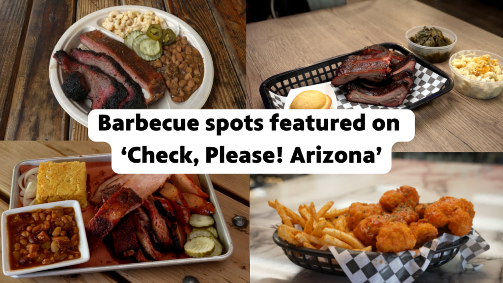 a combination of barbecue dishes