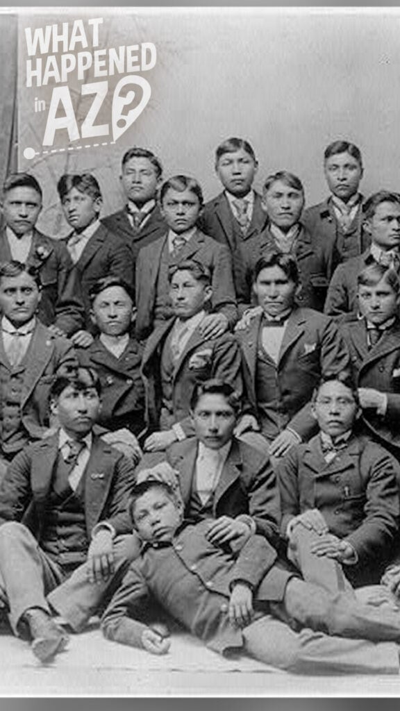 Native American children at boarding school