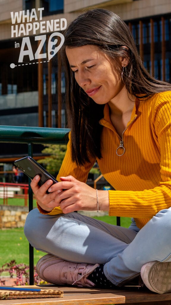 A college-age Yavapai Apache student