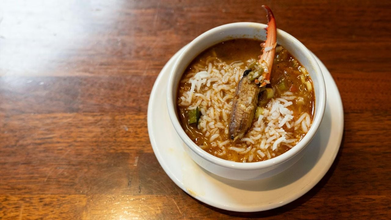 A cup of gumbo