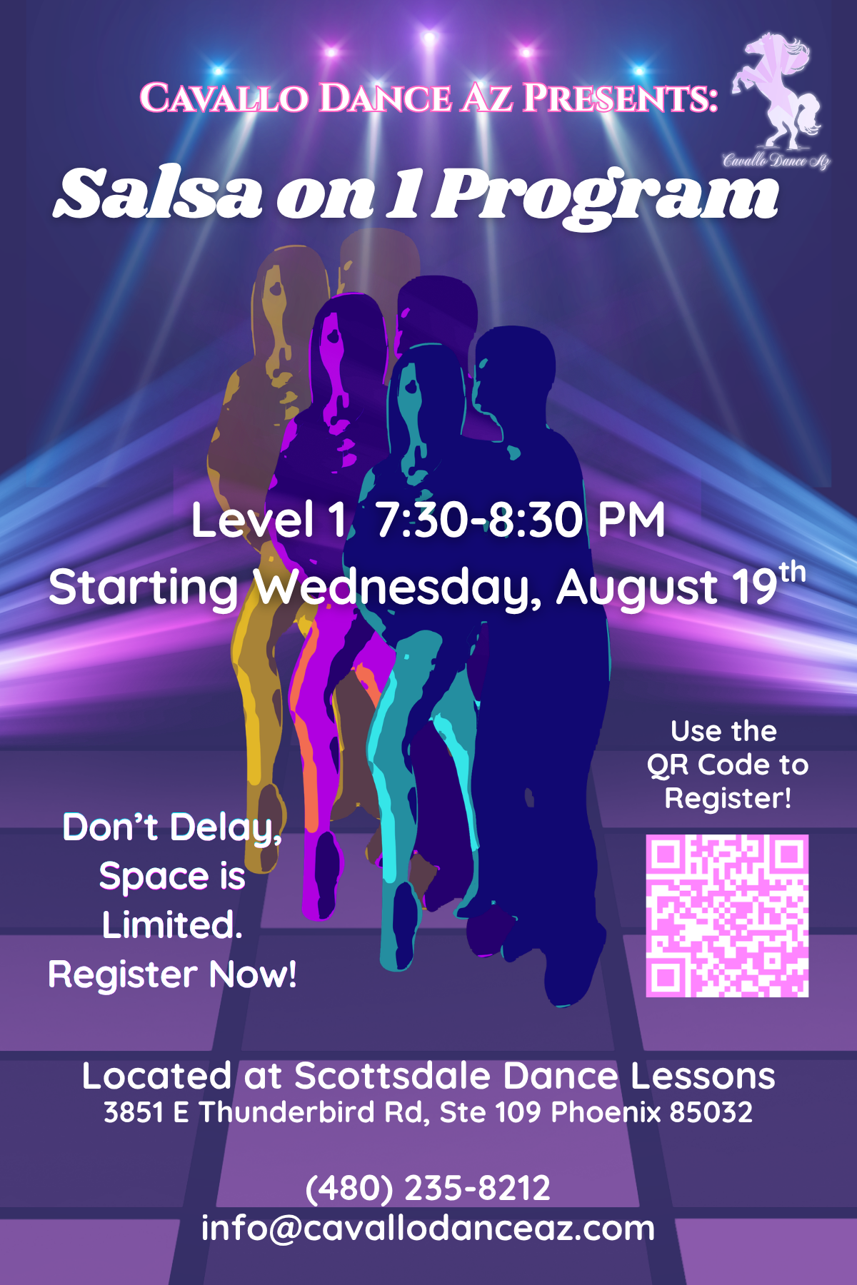 Salsa dance class poster