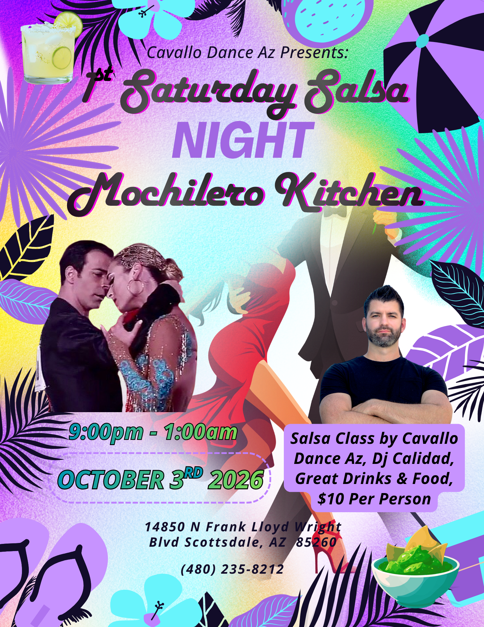 Cavallo Dance Az 1st Salsa Saturday poster