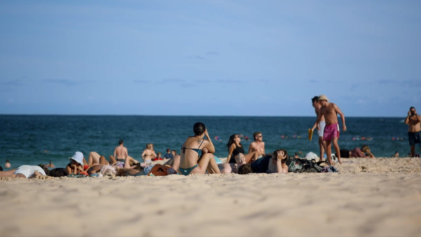 People spending time on the beach