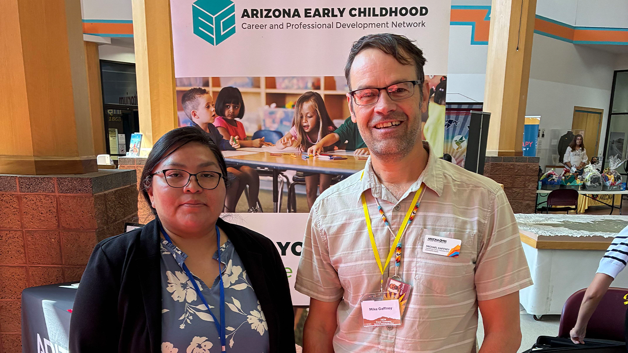 Debbie Burbank and Mike Gaffney at the Encircle Families’ Four Corners Special Education Day.