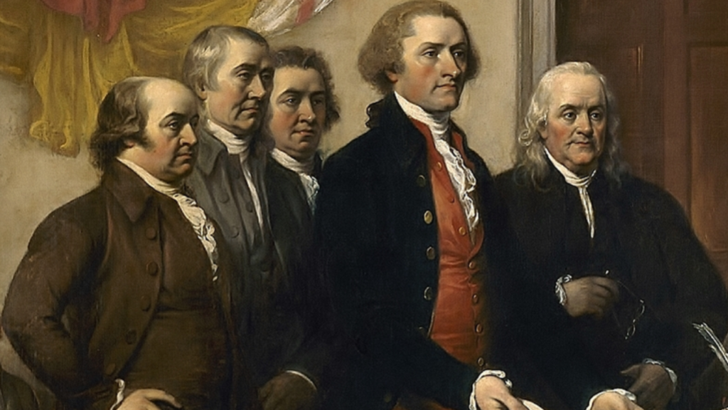 A painting from the declaration of independence
