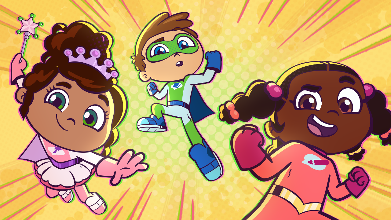 Characters from Super Why's Comic Book Adventures Courtesy of 9 Story Media Group